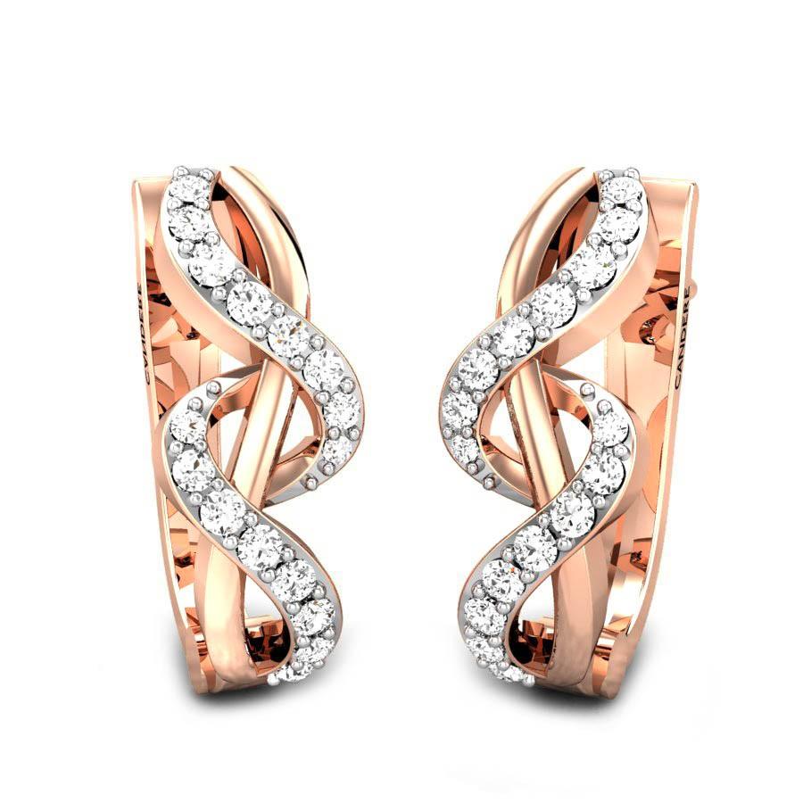 Rose Gold Earrings Hoops