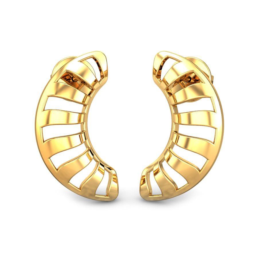 Small gold earrings