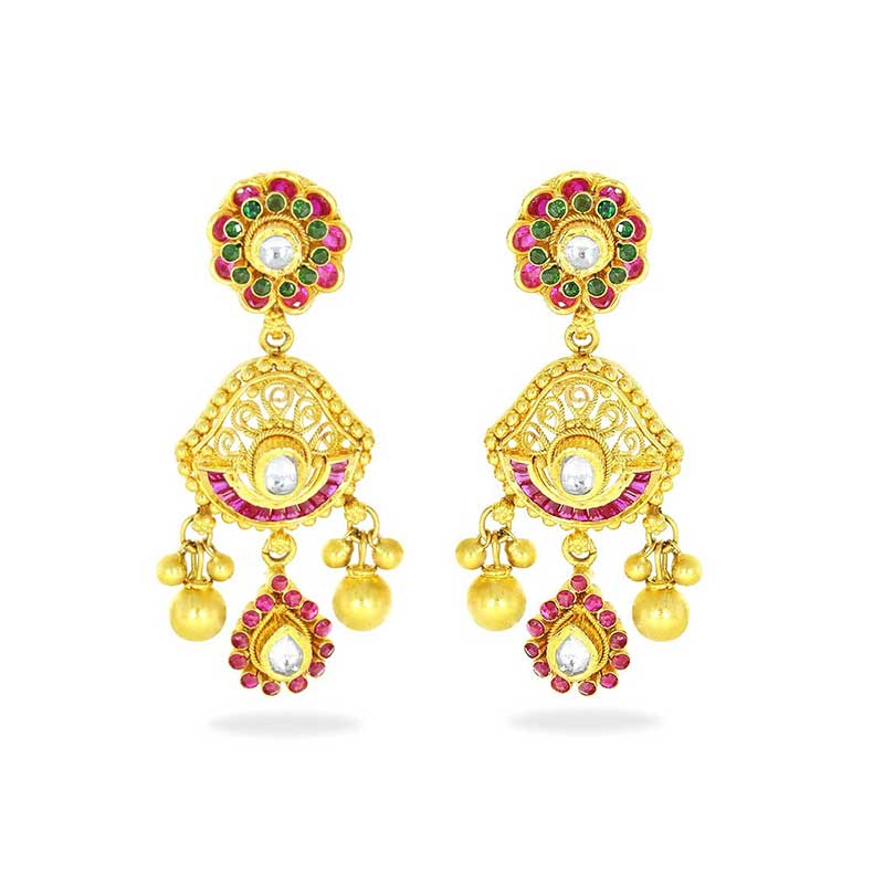 pink earrings