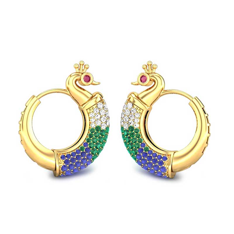 round earrings