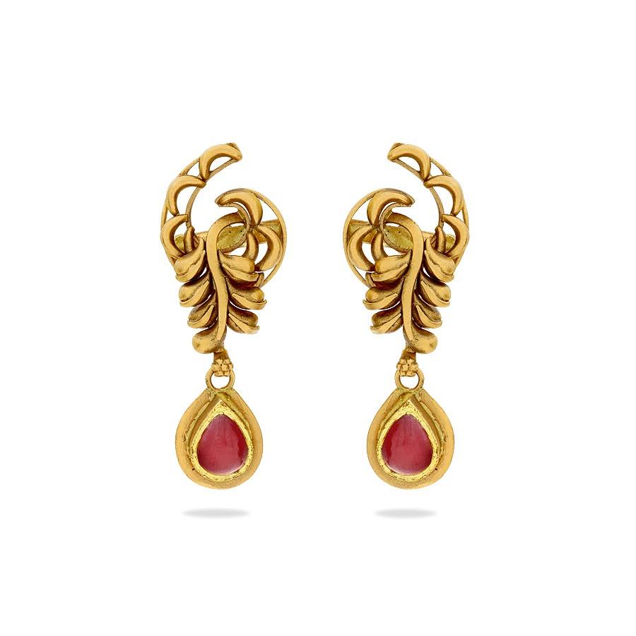 Antique Earring | Online gold jewellery, Gold jewelry stores, Gold earrings  models