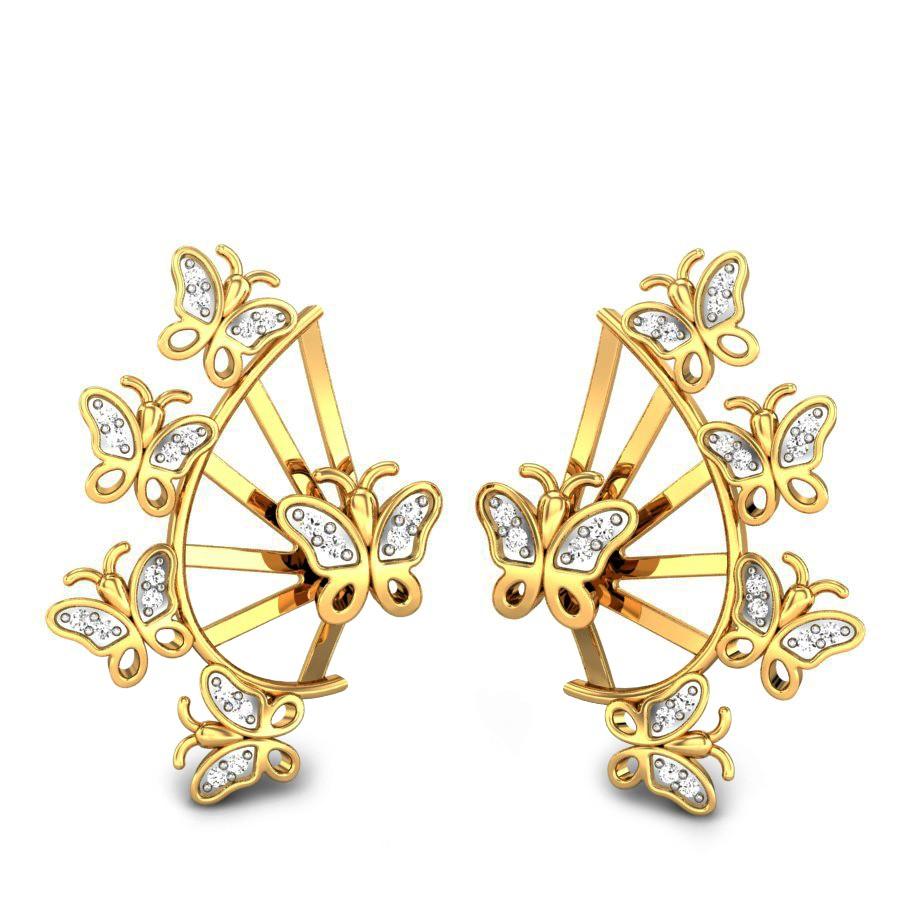 Butterfly Gold Earrings