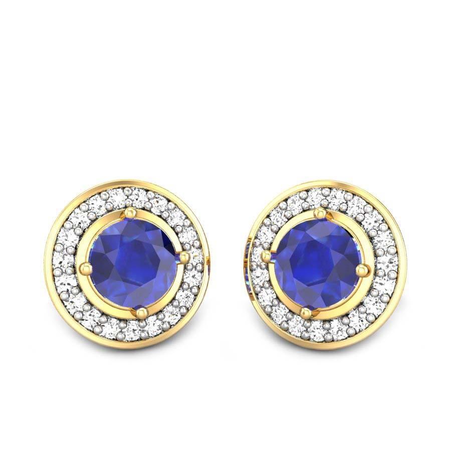 blue earrings