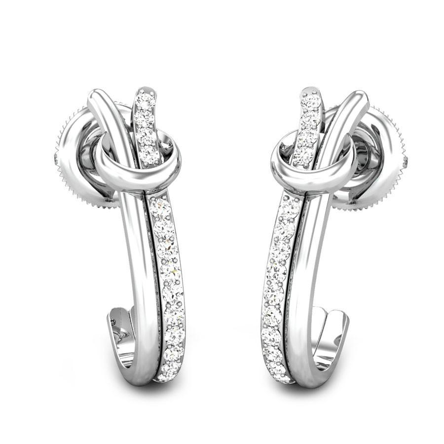 White Gold Diamond Earrings