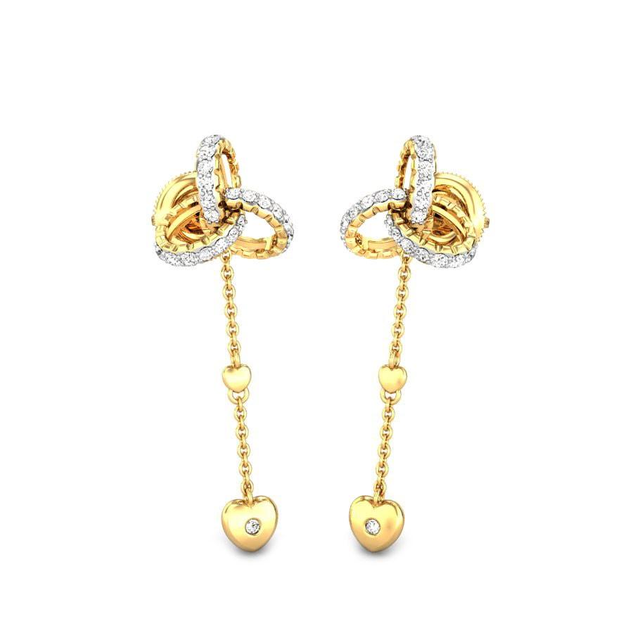 gold drop earrings