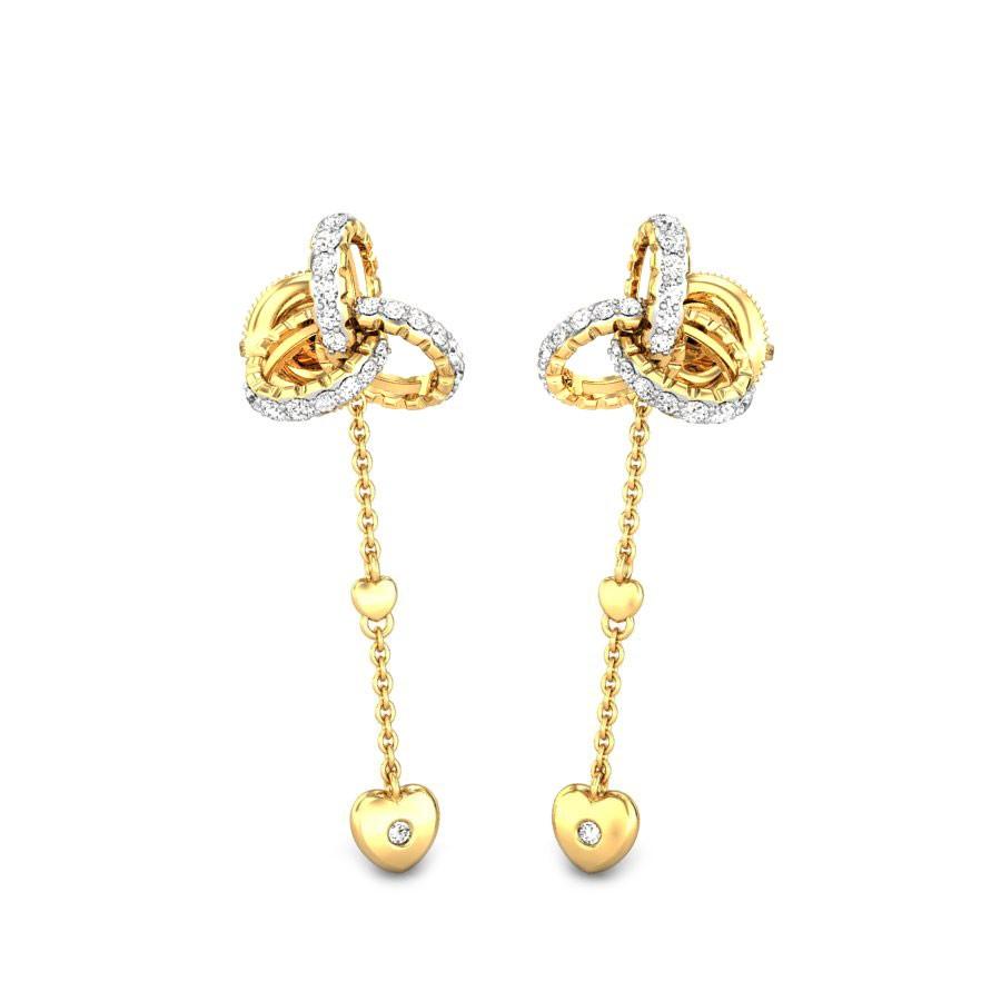 Latest collection of Gold Drop Earrings Online | Kalyan Jewellers