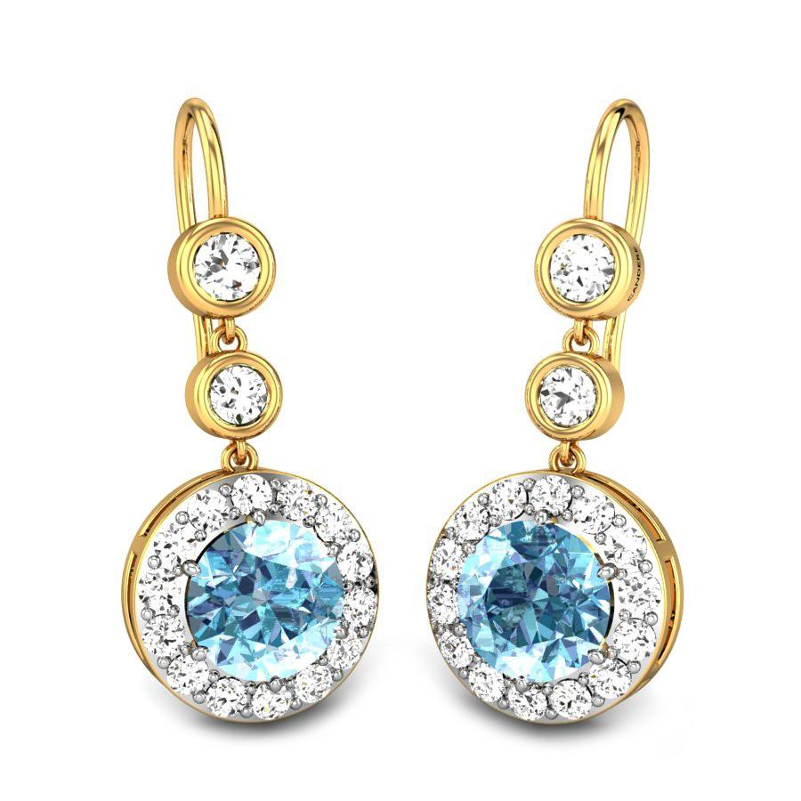 aquamarine earring