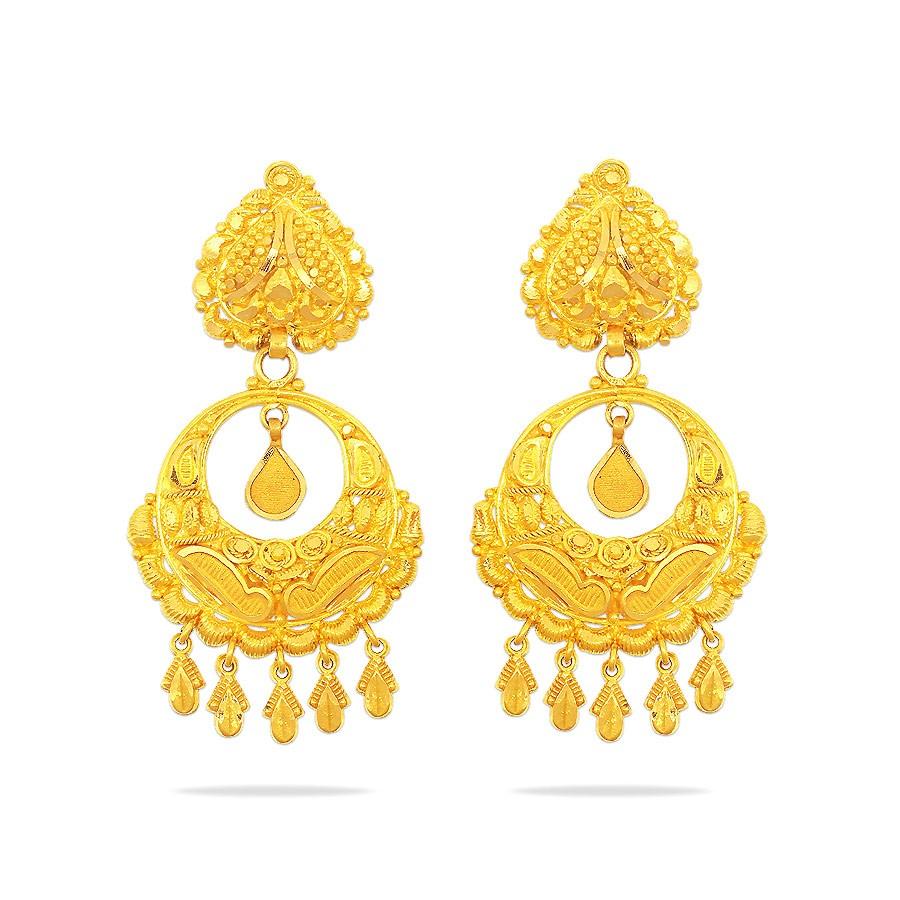 Bengali sales gold jhumka