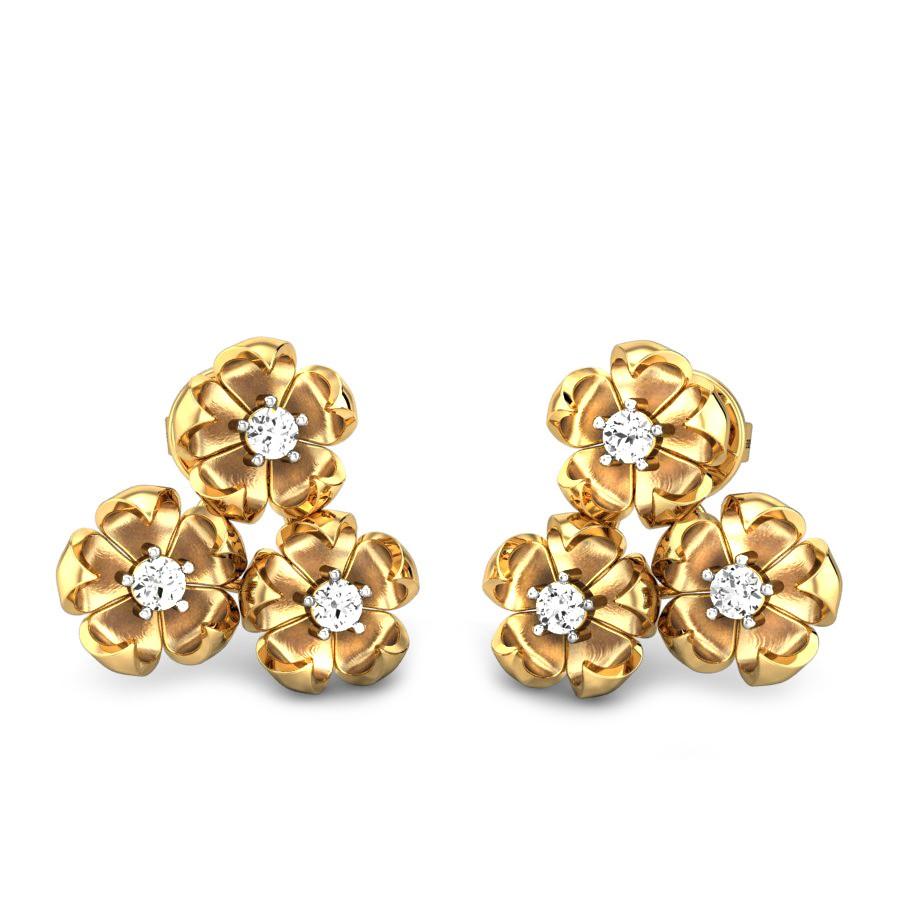 Shop the best design earrings  Kalyan Jewellers