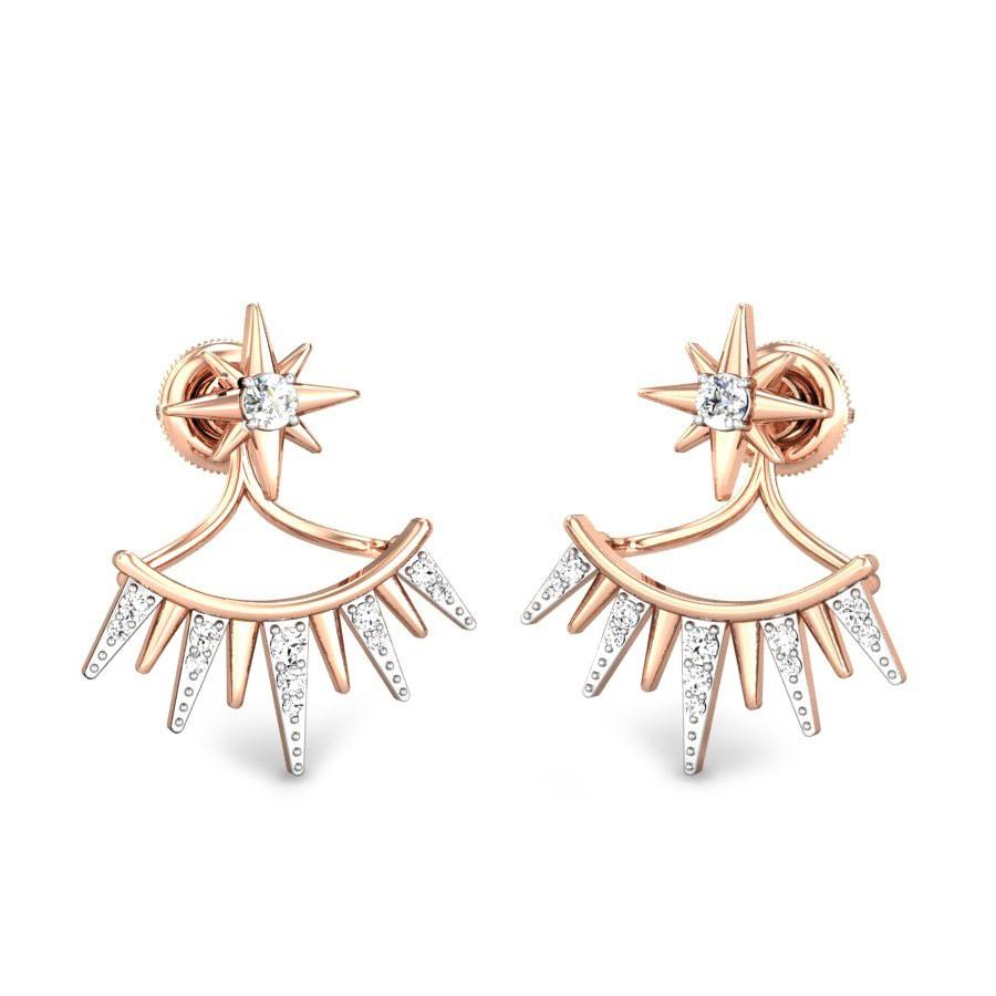 Rose Gold Diamond Earrings