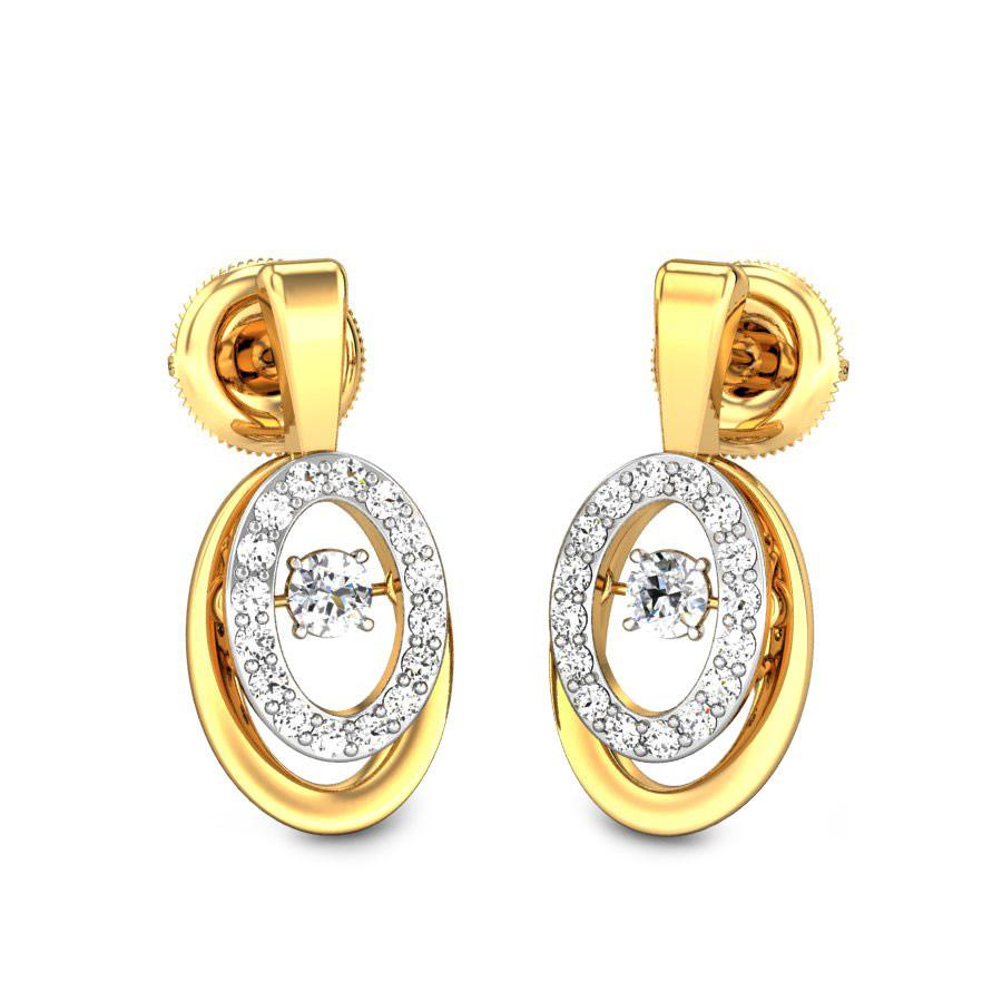 Gold Diamond Earrings