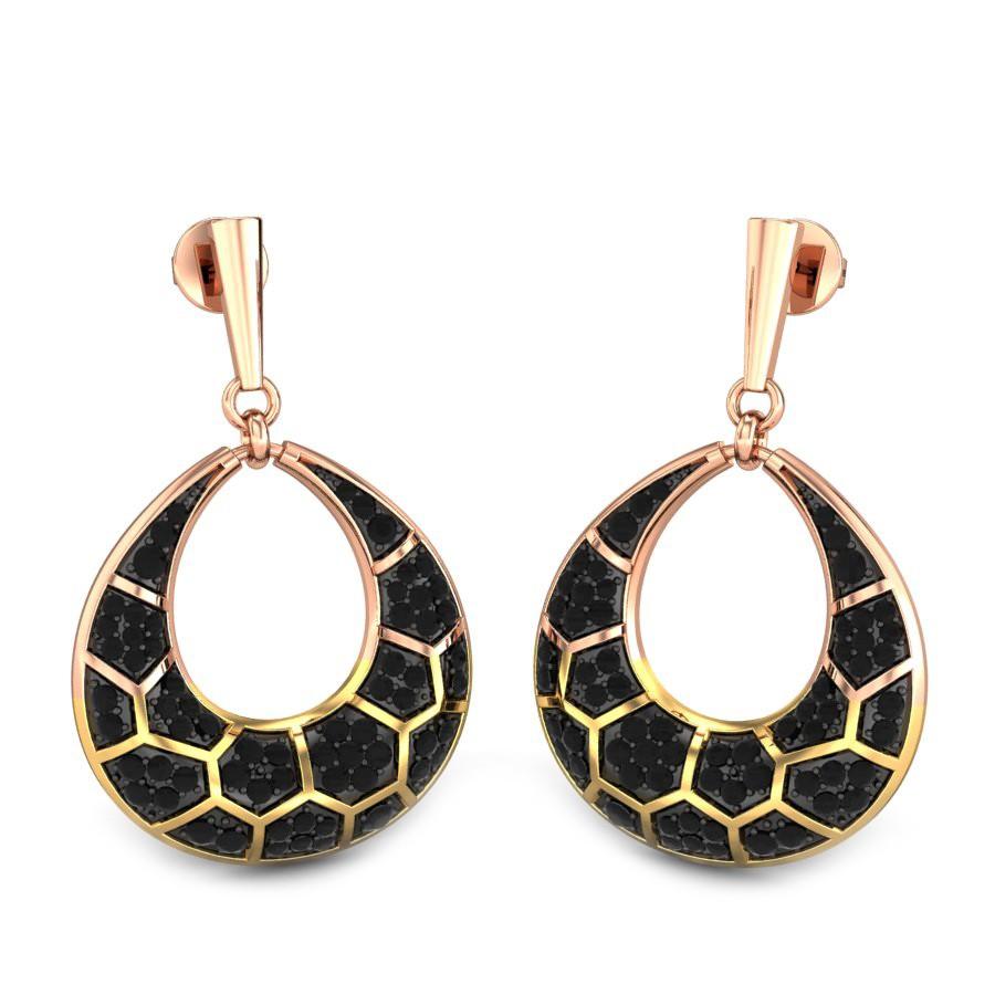 Black Stone Earrings