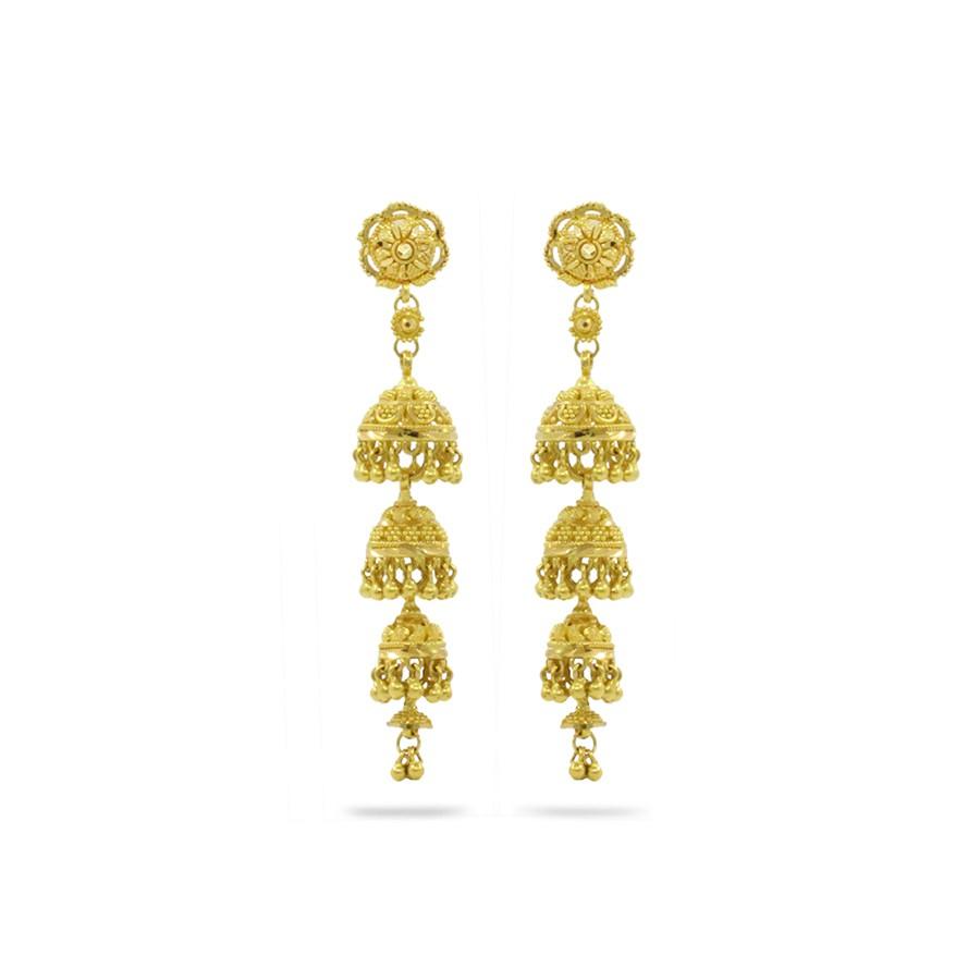 Kumudini Kaan Jhumka This ones been picked straight off the internet  from of all th  Bridal gold jewellery designs Gold jewelry fashion  Gold necklace designs