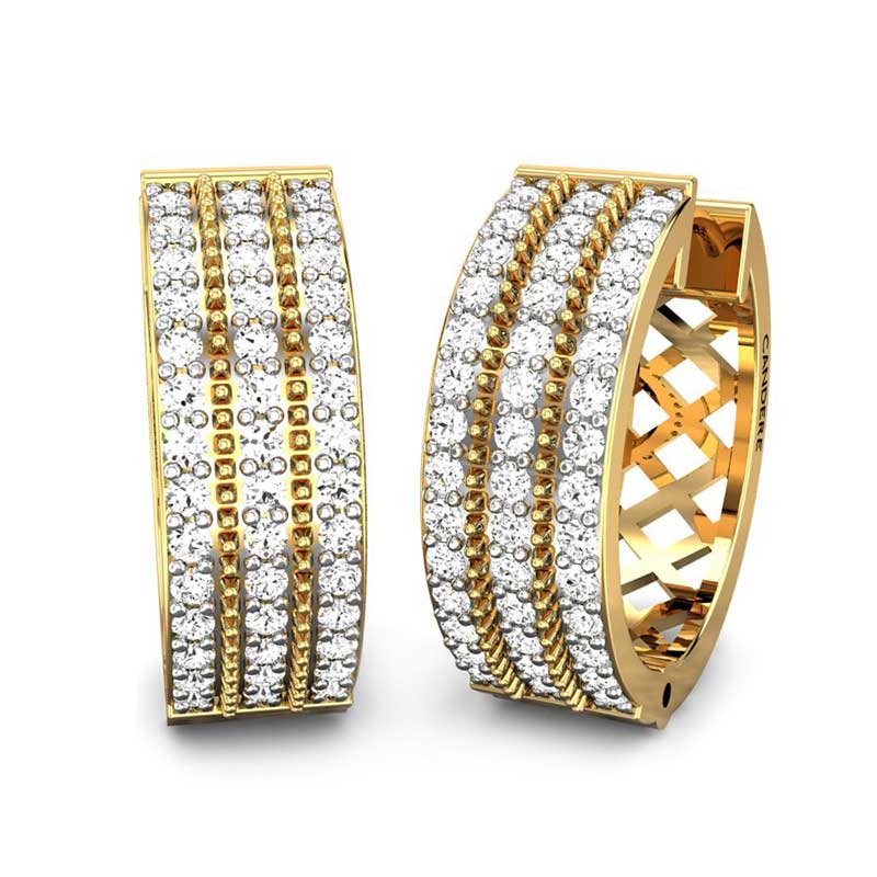 Kalyan jewellers shop hoop earrings