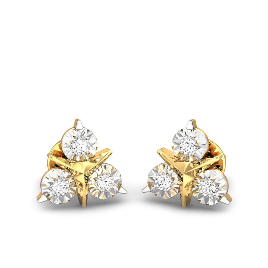 white stone earrings