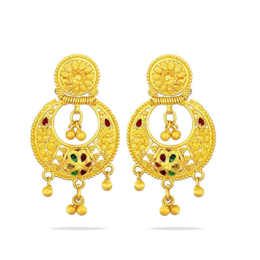 Buy Latest Wedding Impon Chandbali Impon Earrings Designs