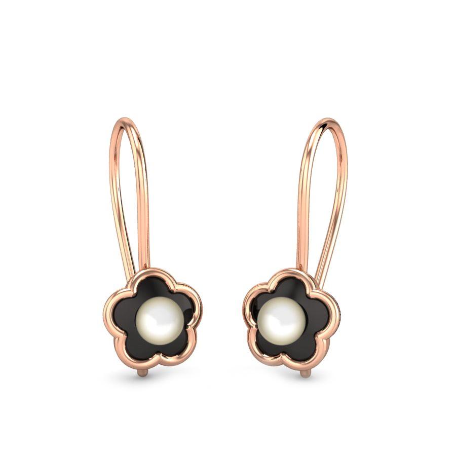 Pearl Rose Gold Earrings