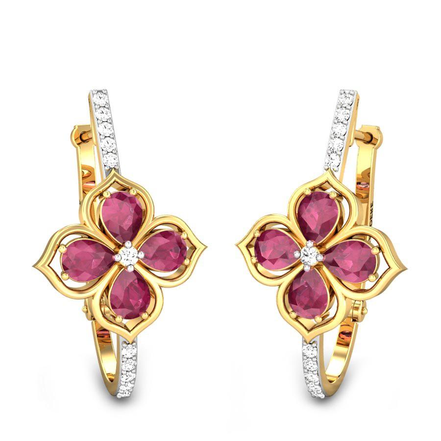 Kalyan jewellers shop hoop earrings