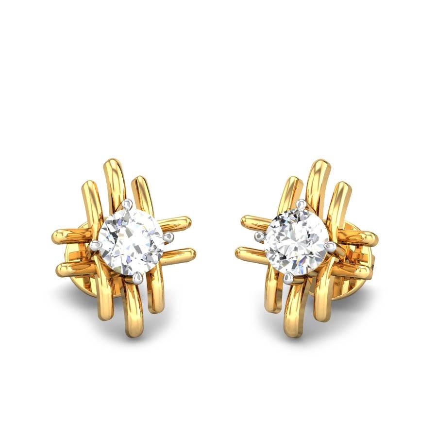 Flipkart.com - Buy DARSHRAJ 925 Sterling Silver(Chandi) White Single Stone  Stud Earring (One Pair) 4MM Sterling Silver Stud Earring Online at Best  Prices in India