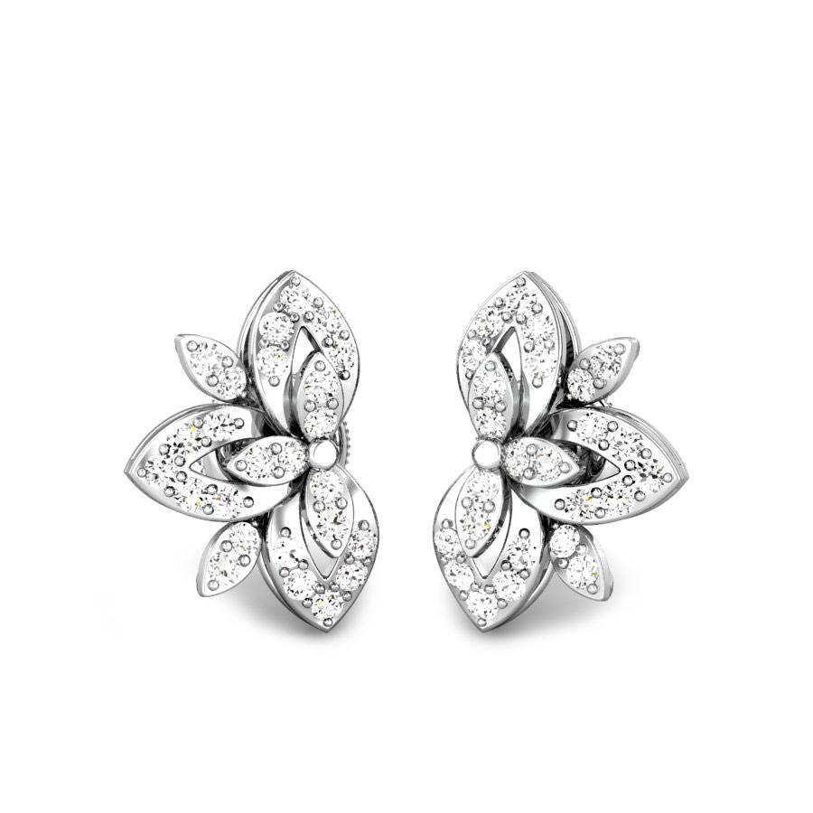 White Diamond Earrings