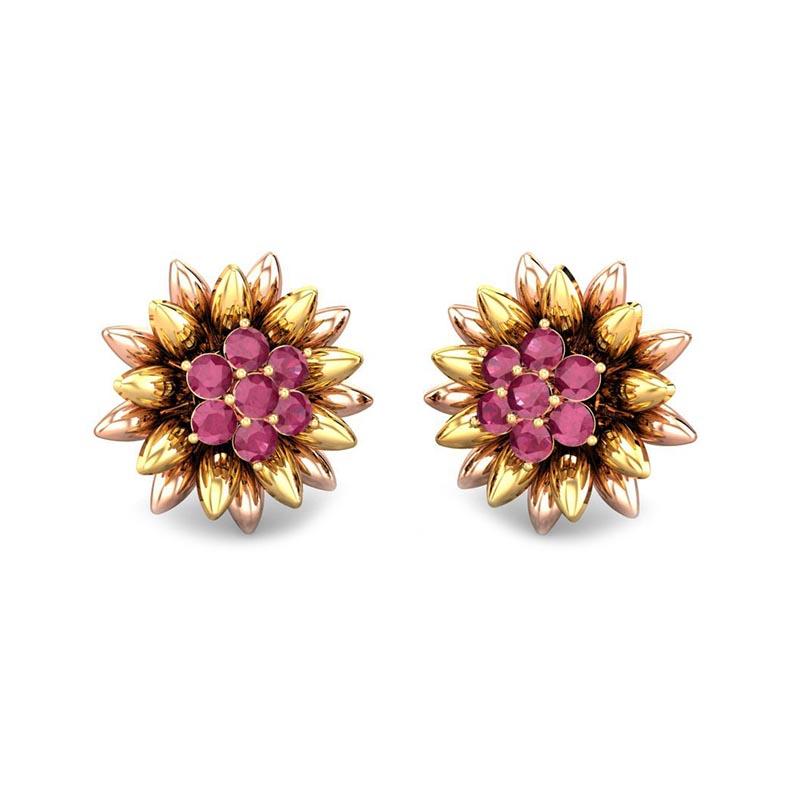 Gold earrings shop of kalyan jewellers