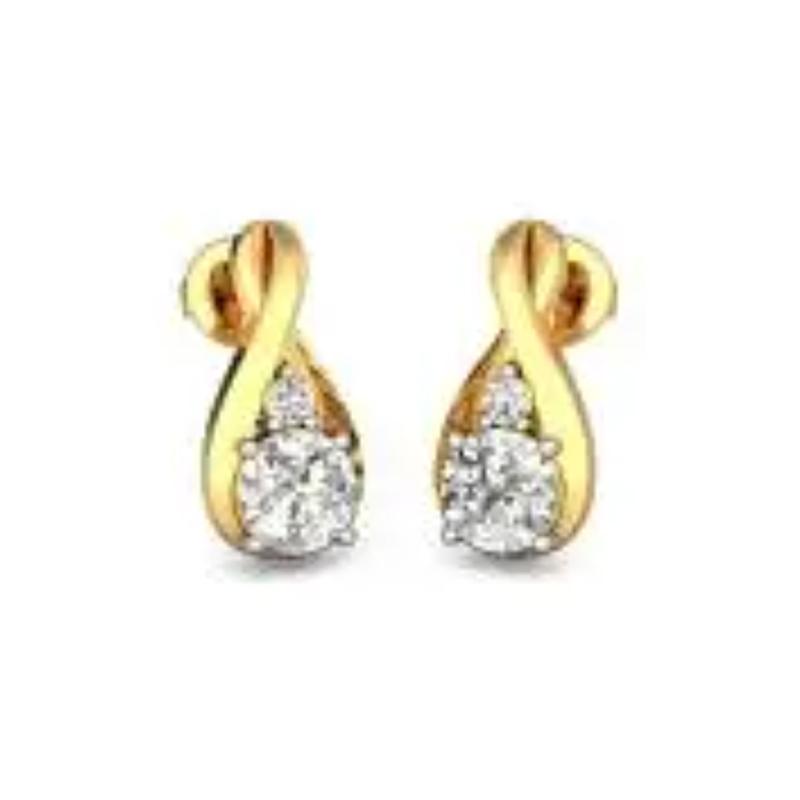 Gold stud hot sale earrings 4 grams