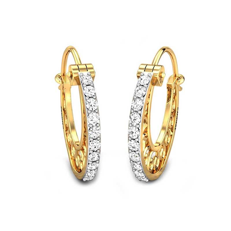 Buy White Gold Earrings  White Gold Earrings Design