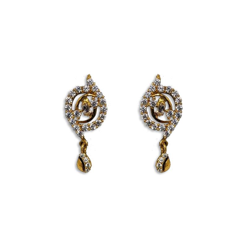 18kt Gold Helios Diamond Double Drop Earrings – Pippa Small