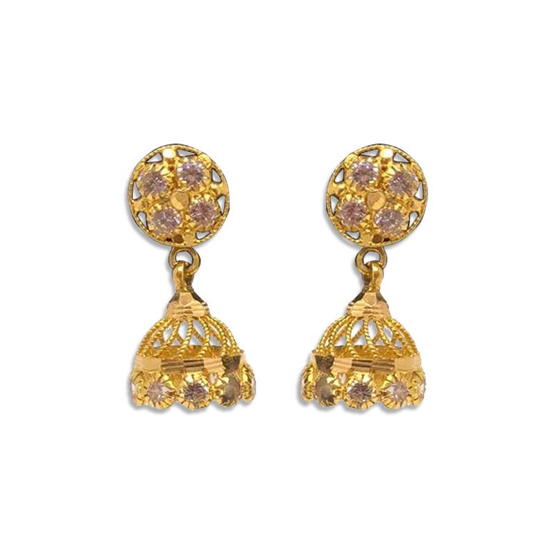 Light weight jhumka earrings design Kalyan Jewellers