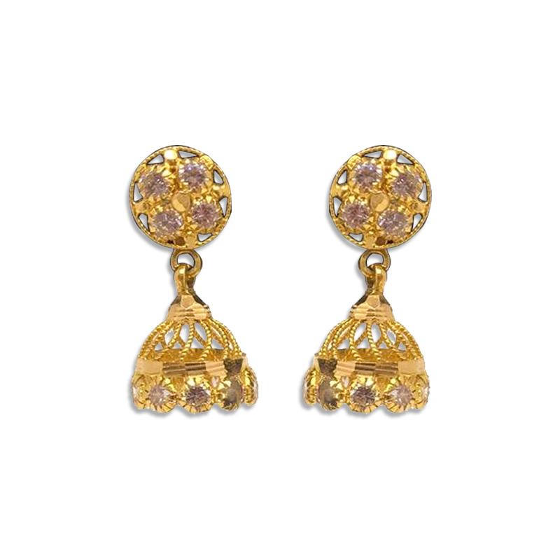 Light Weight Gold Earrings | Modern Fashion Jewellery | Western Jewell –  Jewellery Hat