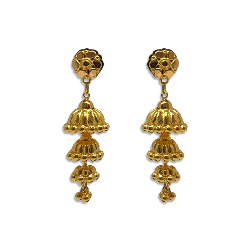 Light Weight Gold Jhumka Designs With Price