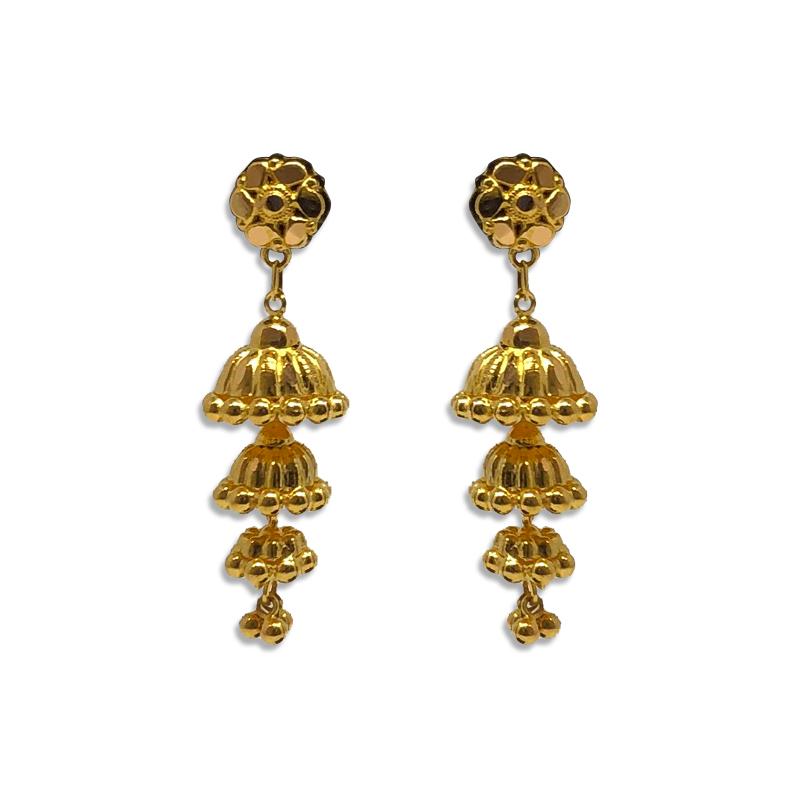 Light Weight Gold Jhumka Designs With Price
