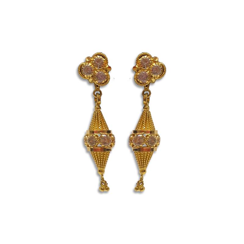 DESIGNER GOLD PLATED PEACOCK EARRINGS UC-NEW 2827 – Urshi Collections