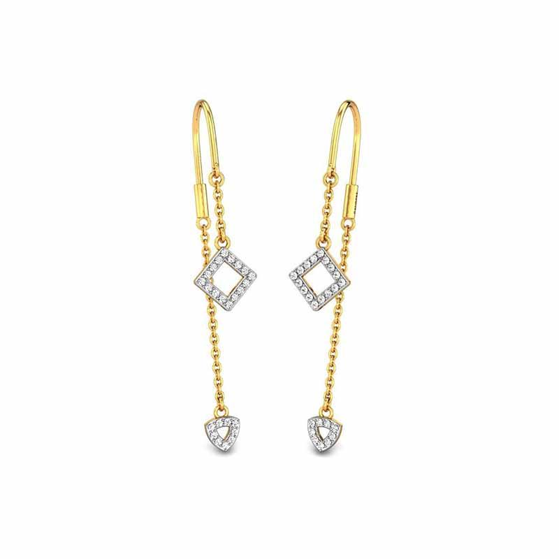 Sui dhaga gold new arrivals earrings kalyan jewellers