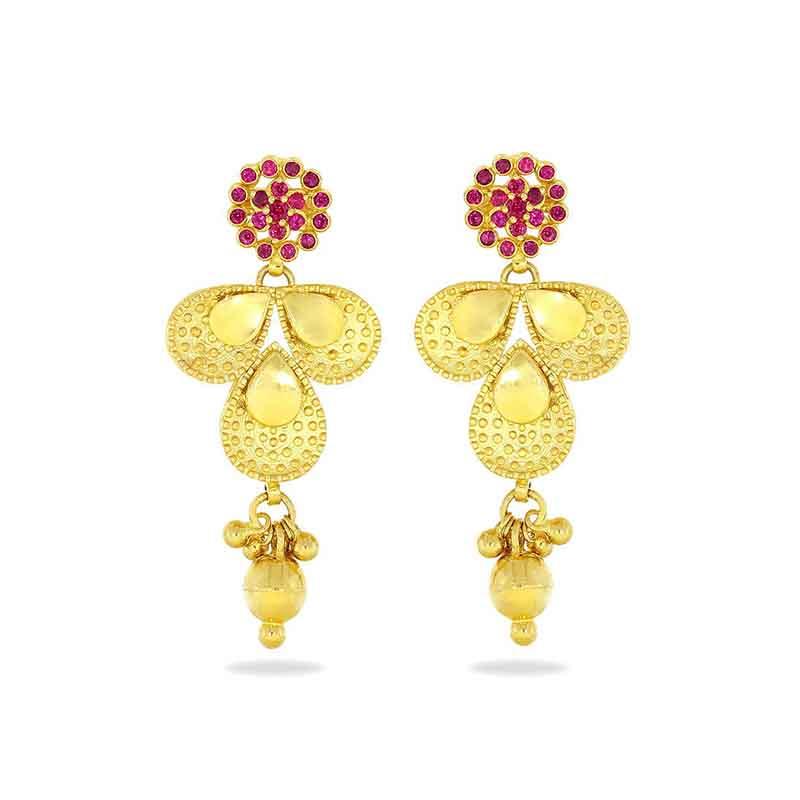 Candere by Kalyan Jewellers Yellow Gold 22kt Dangle Earring Price in India  - Buy Candere by Kalyan Jewellers Yellow Gold 22kt Dangle Earring online at  Flipkart.com