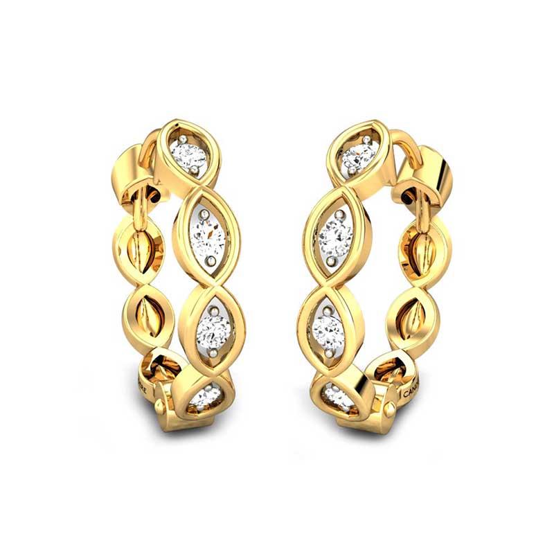 Earring ring type best sale gold
