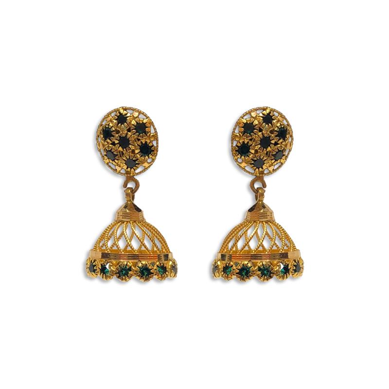 Joyalukkas 22k Yellow Gold Jhumki Earrings for Women : Amazon.in: Fashion