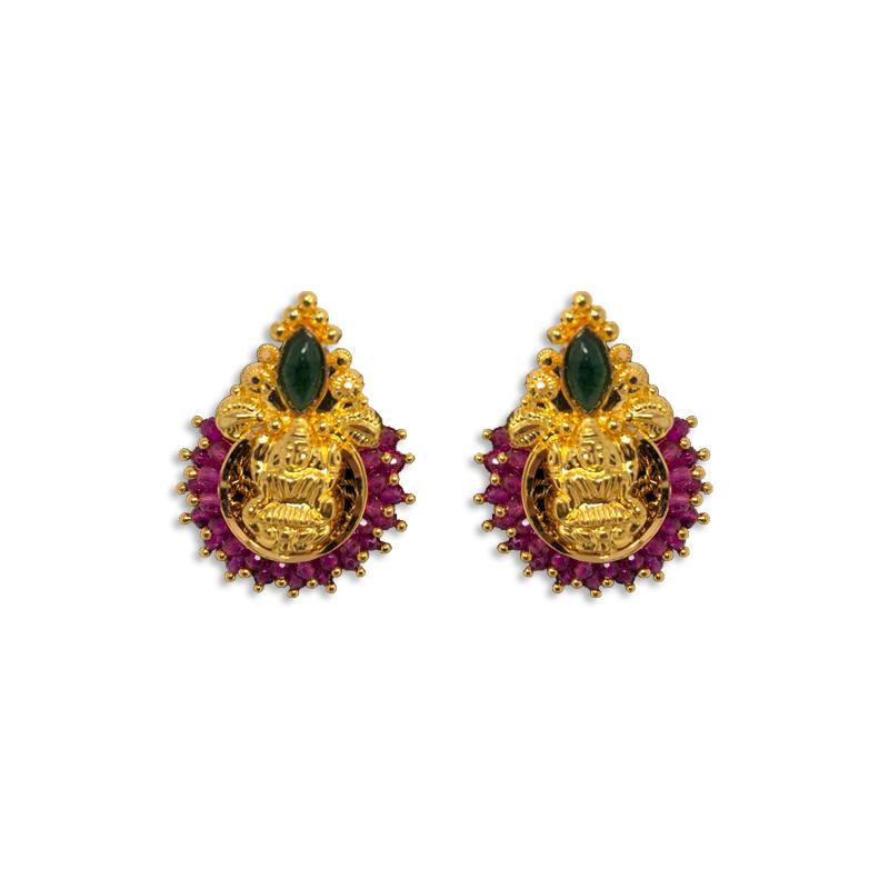 Punjabi Traditional Jewellery Handmade Gold Plated Earrings J0246 |  Traditional jewelry, Handmade gold, Handmade jewelry