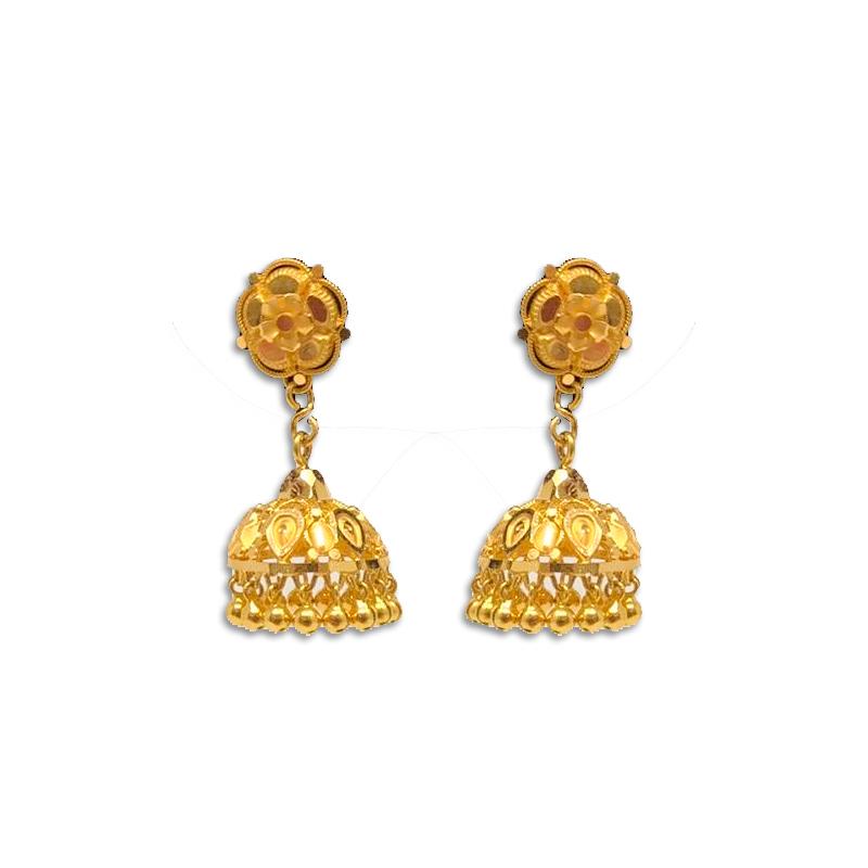 Temple jewellery jhumkas