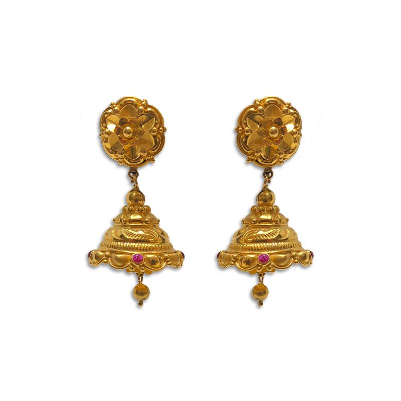 Gold earrings  Earrings for women in gold  New designs of earrings