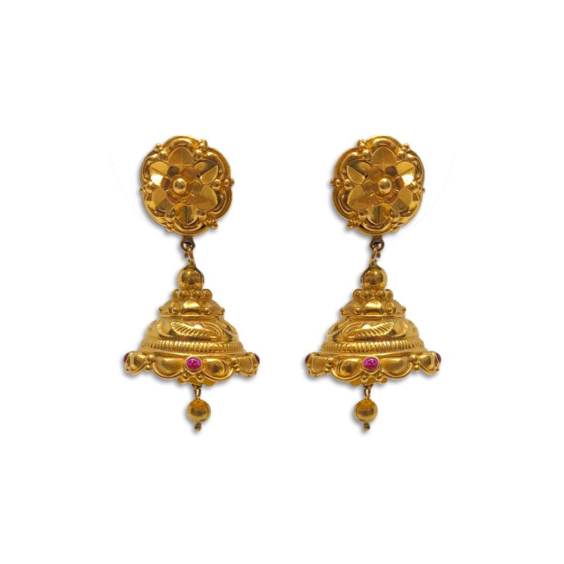 Temple jhumkas store online shopping