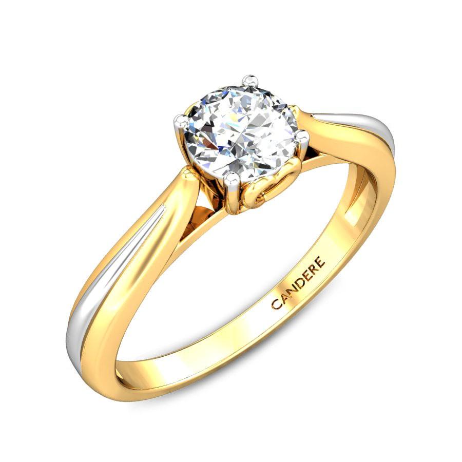 Buy 0.5ct Unique Diamond Birthday Gift Ring for Girlfriend, Affordable 14kt  Real Gold Rings, Moissanite Engagement Rings, Custom Promise Rings Online  in India - Etsy