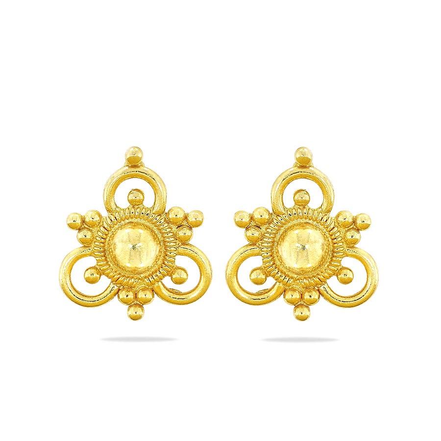 Gold Earrings Designs in 2 grams