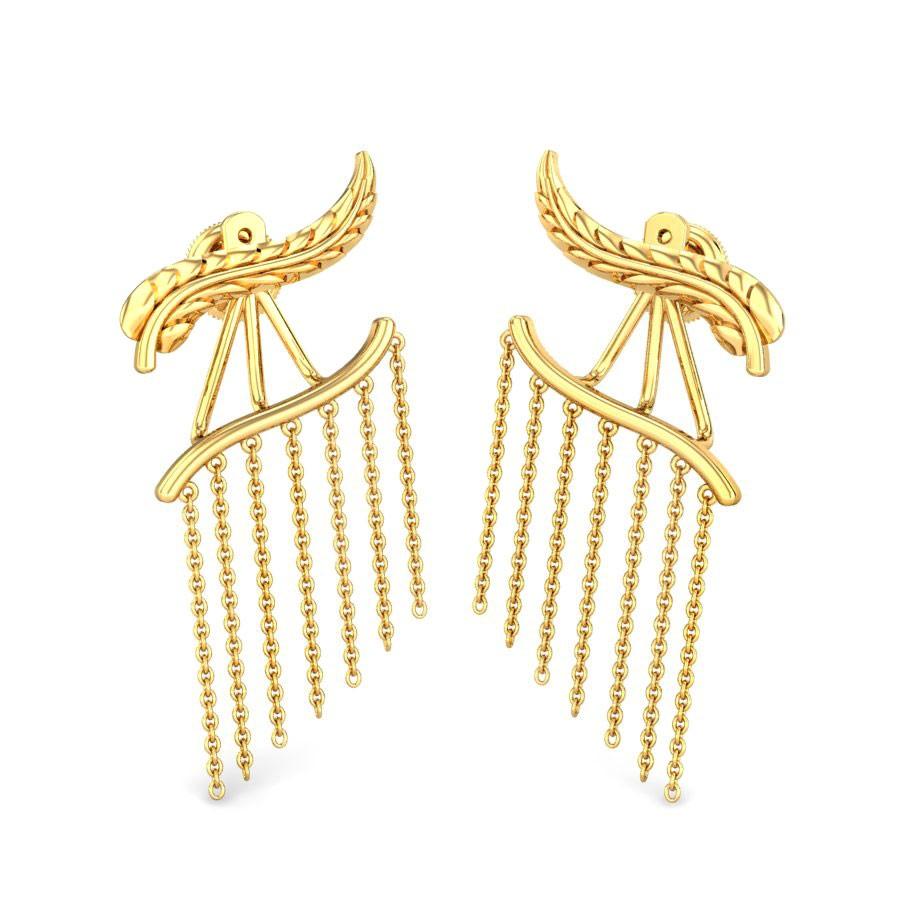gold earrings new models