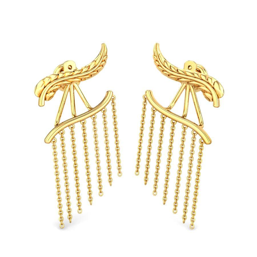 New light weight gold earrings designs - Simple Craft Idea