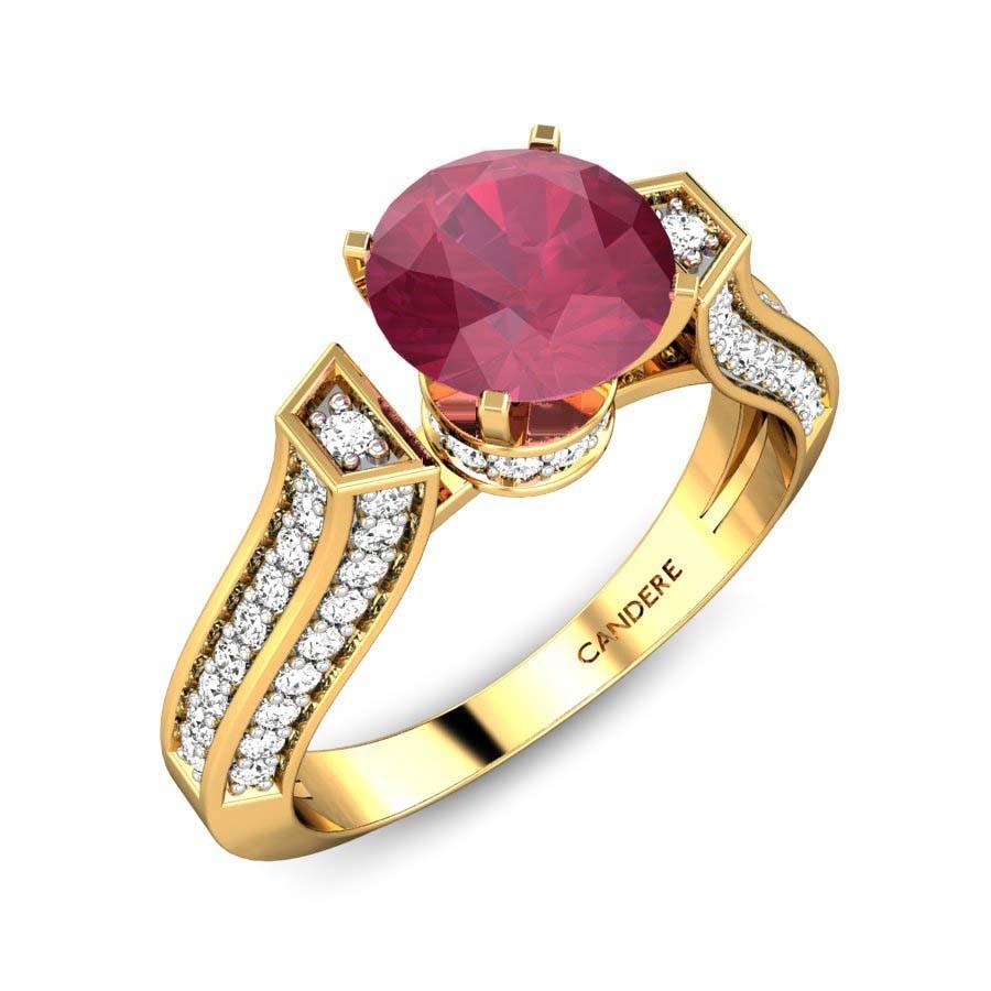 Kalyan jewellers shop ruby rings