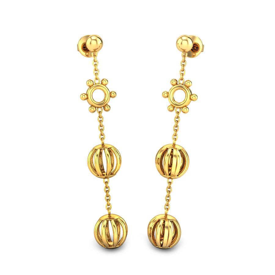 One Gram Gold Daily College Wear Real Gold Like Rain Drops Teenage Girls  Fancy Earrings Online