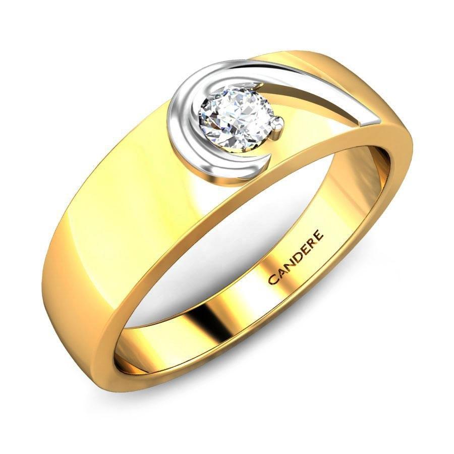 Yellow Gold Plated Tungsten Couple Rings