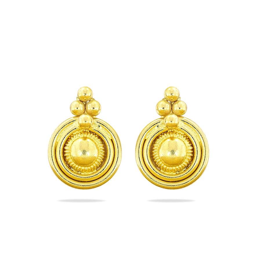 Gold daily wear earrings