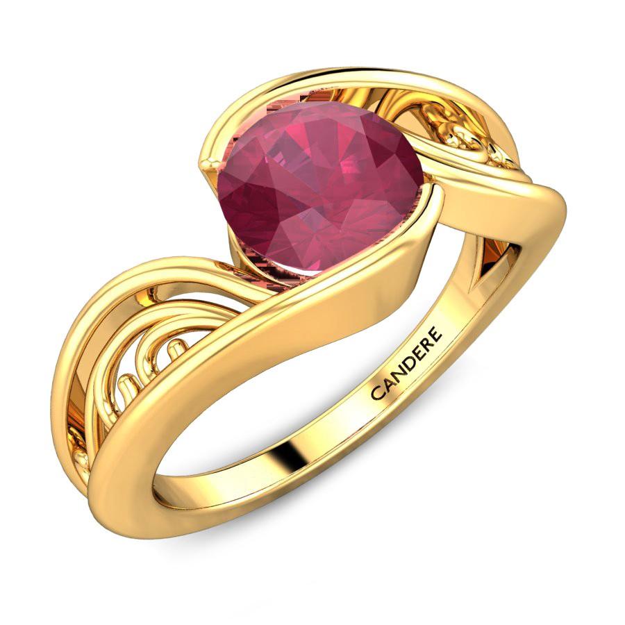 gold ruby rings